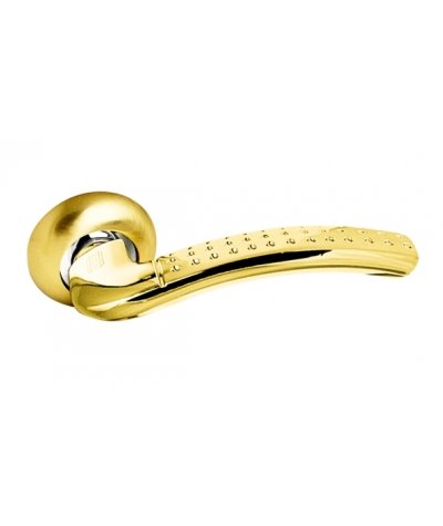 Ручка алюминиевая на круглой накладке - Матовое золото